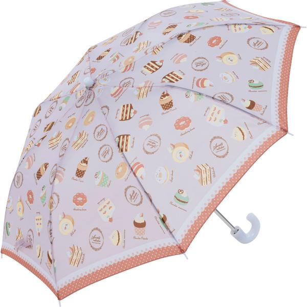 ☆ スイーツパープル ☆ キッズ 折りたたみ傘 50cm 折りたたみ傘 キッズ 50cm 傘 かさ ...
