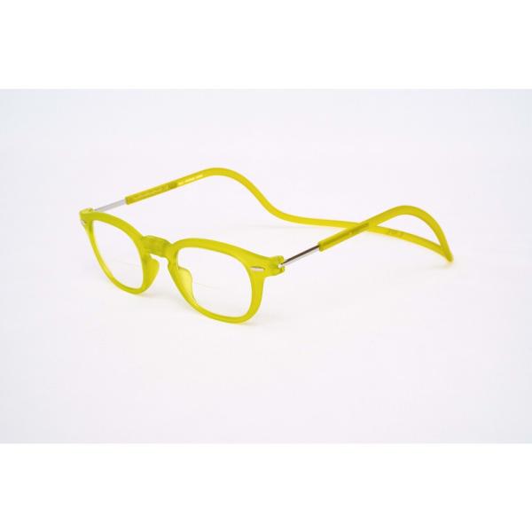 ☆ B-2.レモンライム ☆ 度数0.00/+2.00 遠近両用 メガネ 老眼鏡 通販 CLIC E...