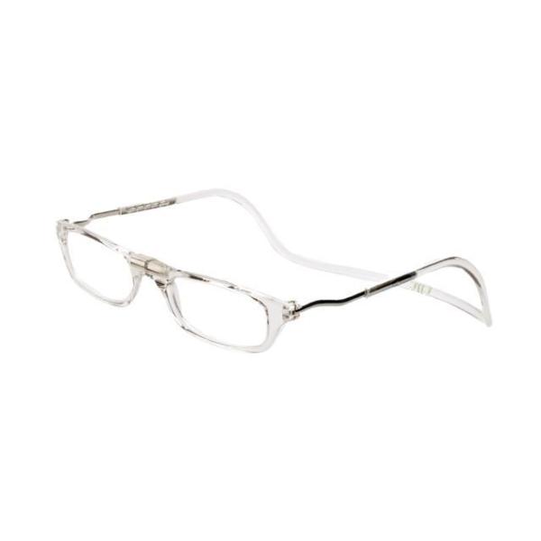 ☆ クリア ☆ 度数3 クリックリーダー 老眼鏡 シニアグラス リーディンググラス 老人 おしゃれ ...