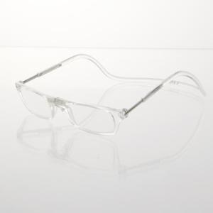 クリアー   度数1 クリックリーダー 老眼鏡 clic readers シニアグラス リーディンググラス マグネット 非球面 おしゃれ 1.0 首かけ
