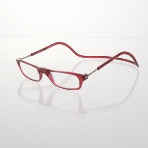 ボルドー   度数1.5 クリックリーダー 老眼鏡 clic readers シニアグラス リーディンググラス マグネット 非球面 おしゃれ 1.0 首かけ