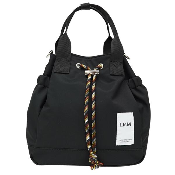 ☆ ブラック ☆ パラコード巾着2WAY手提げショルダー L.R.M バッグ CMK-1112 ショ...