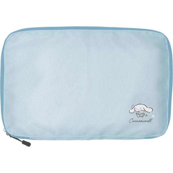 ☆ シナモロール ☆ キャラクター 衣類圧縮バッグMサイズ 衣類圧縮ポーチ 圧縮ポーチ 圧縮袋 圧縮...