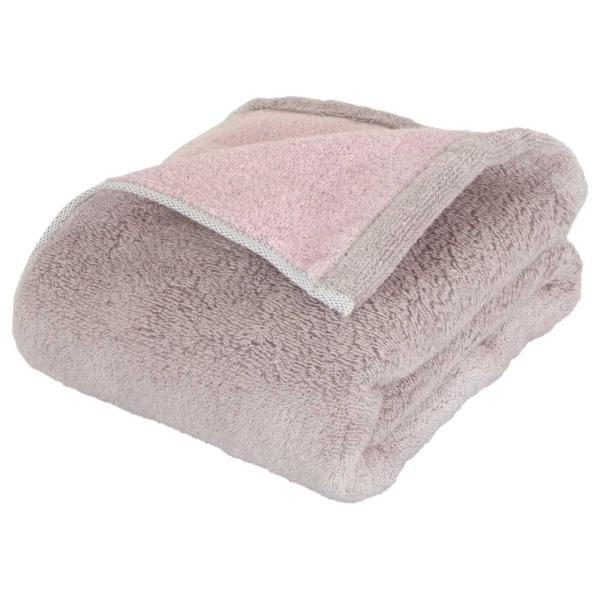☆ グレージュ/ピンク ☆ DAILY PRAIRIE リバーシブルハーフバスタオル 今治タオル バ...