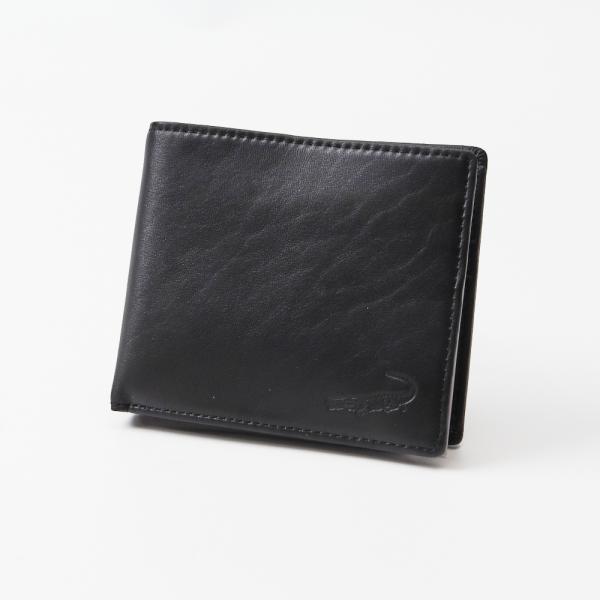 ☆ BLACK ☆ CROCODILE 二つ折り財布 crocodile 財布 クロコダイル 205...