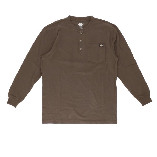 ☆ CB.チョコレートブラウン Mサイズ Dickies Long Sleeve Henley Sh...