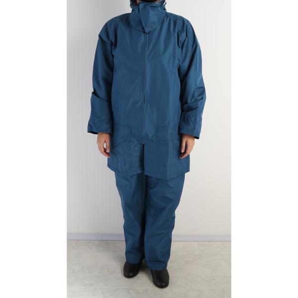 ☆ FIC-KM80.ネイビー ☆ BL レインコート 自転車 通学 通販 レインウェア 上下 通学...