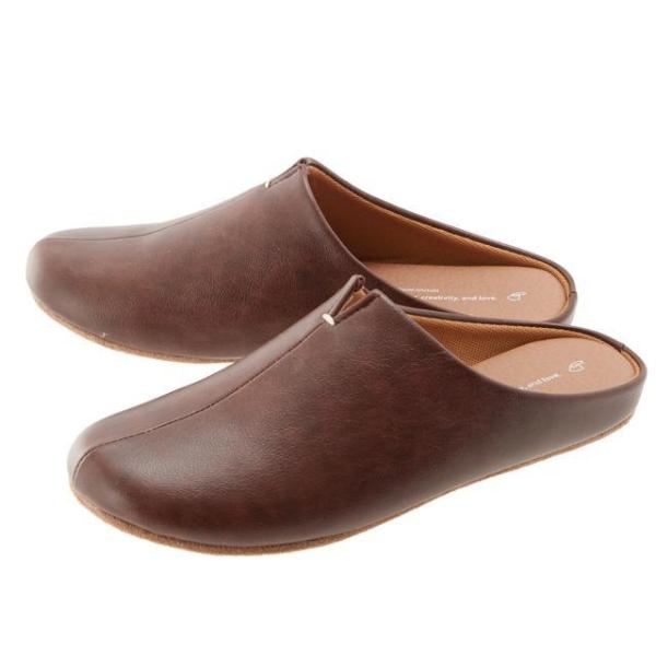 ☆ ダークブラウン ☆ L(25〜27cm) スリッパ おしゃれ 室内用 来客用 ルームズ room...