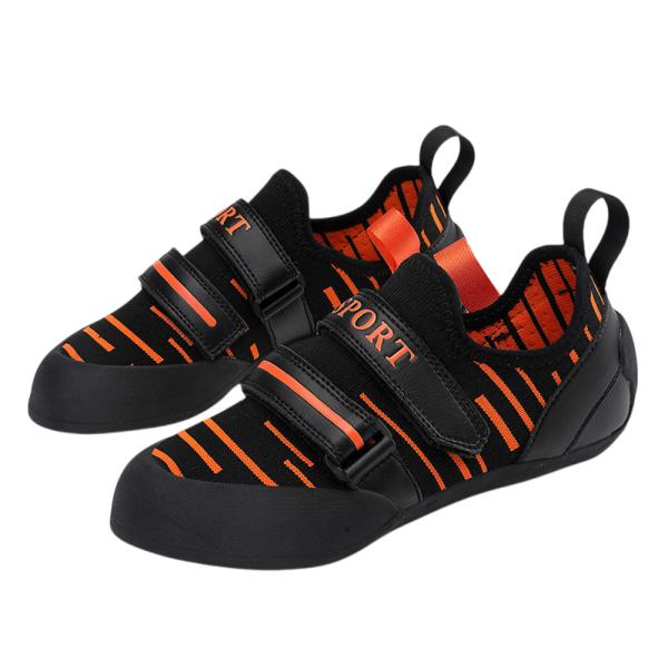 ☆ オレンジ ☆ 34 ☆ クライミングシューズ キッズ ボルダリング 軽量 クライミングシューズ ...