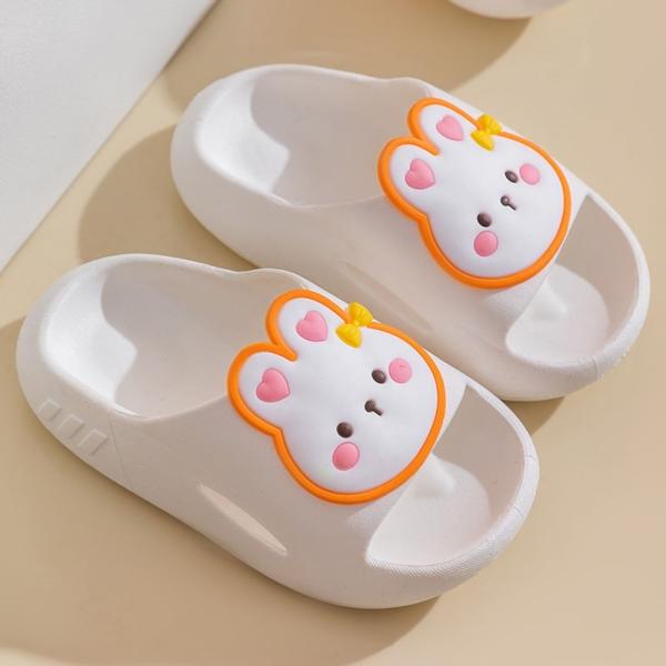 ☆ ホワイト ☆ 33(20cm) ☆ キッズ スリッパ 洗える 春夏秋 かわいい スリッパ バスス...