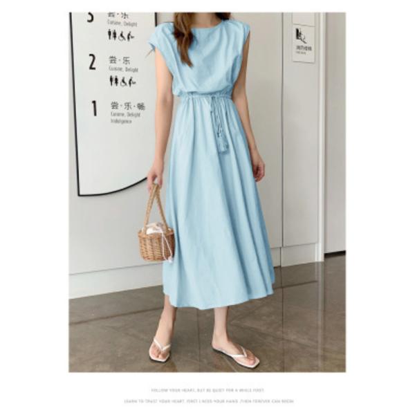 ★ スカイブルー ★ XLサイズ ★ hay725040 夏用ワンピース ワンピース 夏 レディース...