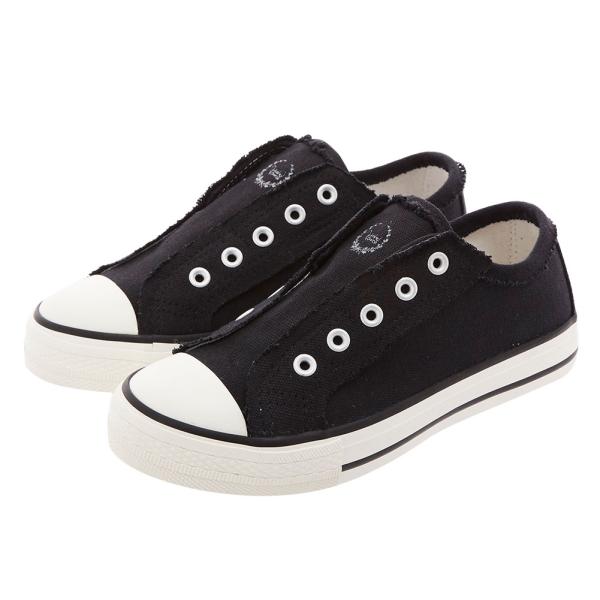 ☆ BLAKWHITE.クロx白 ☆ (37)23.5cm スリッポン レディース おしゃれ かかと...