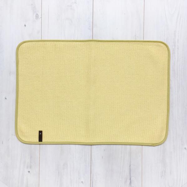 ☆ イエロー ☆ 原田織物 無限に抗菌する水切りマット キッチン 水切りマット グレー ピンク イエ...