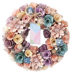 ☆ シフォンフェアリー ☆ ナチュラルリース L リース 造花 Lサイズ ナチュラルリース フラワーリース プリザーブドフラワー 壁飾り