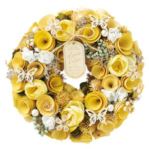 ☆ レモンブロッサム ☆ ナチュラルリース M ナチュラルリース M リース 造花 お花 フラワーアレンジメント プリザーブドフラワー