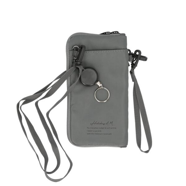 ☆ グレー ☆ Holiday A.M. ホリデーエーエム KB155 ワンマイルポーチ スマホショ...