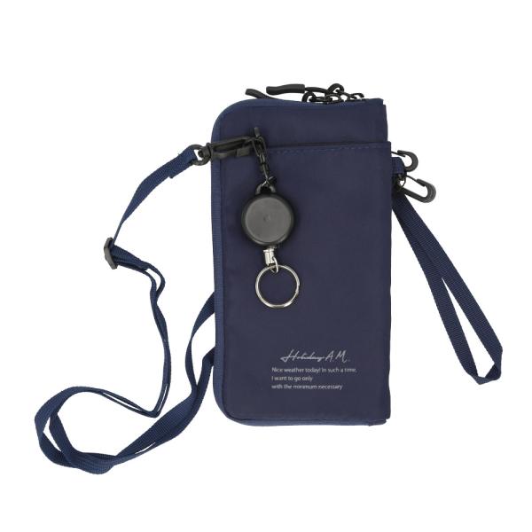☆ ネイビー ☆ Holiday A.M. ホリデーエーエム KB155 ワンマイルポーチ スマホシ...