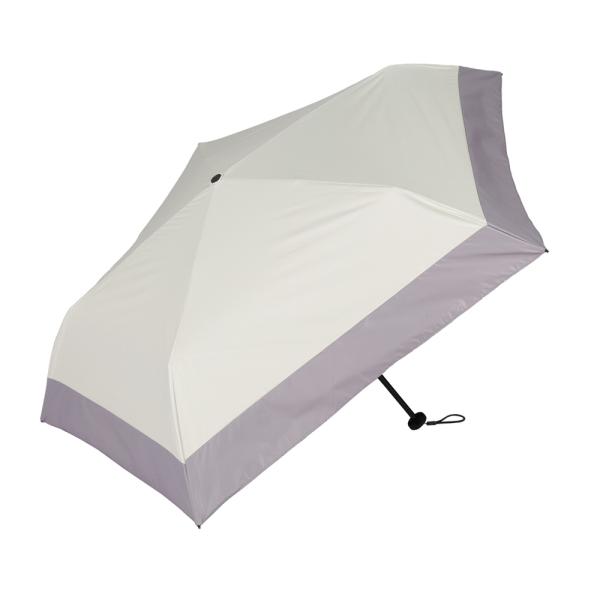 ★ バイカラーオフxグレー ★ 超軽量カーボン 折りたたみ日傘 晴雨兼用 50cm KIZAWA 折...