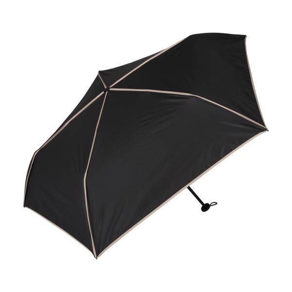 ☆ モダンパイピングブラック ☆ 超軽量カーボン 折りたたみ日傘 晴雨兼用 50cm KIZAWA ...