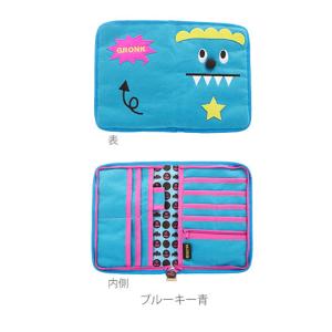 ☆ ブルーキー青 マルチケース 母子手帳 通帳 ニックナック ファスナー 母子手帳ケース 通帳ケース 通帳入れ ラウンドファスナー おしゃれ