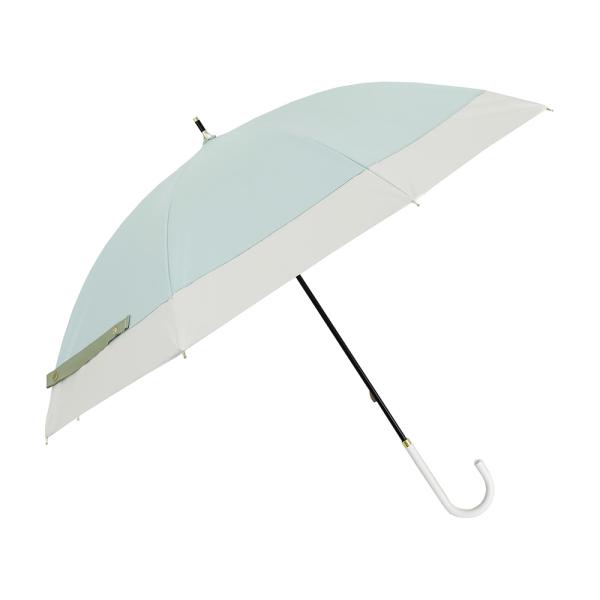 ☆ バイカラーGRN/WH ☆ 晴雨兼用長傘 50cm 傘 レディース 大人 長傘 50cm 晴雨兼...