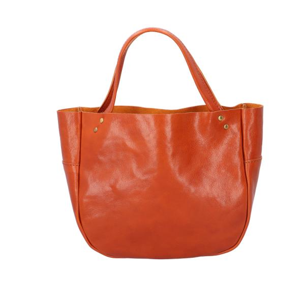 ☆ キャメル ☆ Lien コルドランチBAG 本革 バッグ レディース 日本製 小さめ トートバッ...