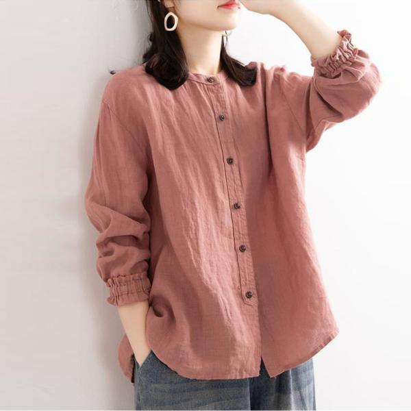 ☆ ピンク ☆ Mサイズ ☆ シャツ レディース 春夏秋冬 lysh2405 シャツ ブラウス レデ...