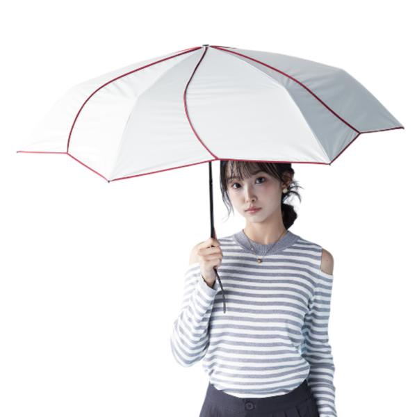 ☆ オフ×レッド ☆ airia ameri 超軽量カーボン日傘 花びら KIZAWA 日傘 折りた...