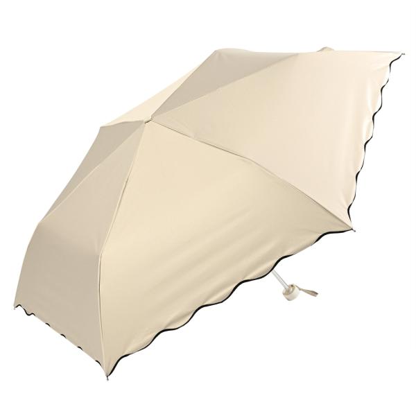 ☆ スカラ刺繍ベージュ ☆ MINI PARASOL 遮光 遮熱 50cm 晴雨兼用傘 niftyc...