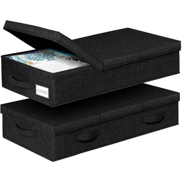 ☆ ブラック ☆ 収納BOX ２個セット 収納ボックス 2個セット 衣装ケース 収納ケース 衣類収納...
