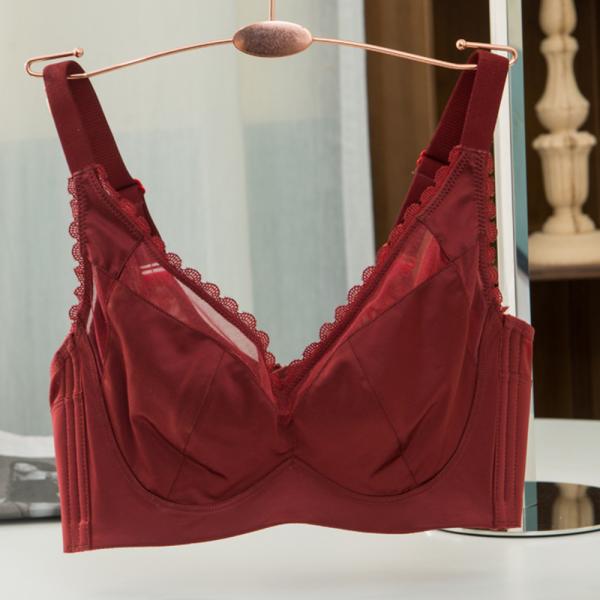 ☆ ワインレッド ☆ 34/75BCD ☆ ブラジャー 大きいサイズ mmbrpd0620b ブラジ...