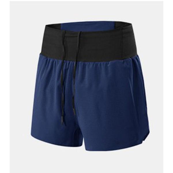 ☆ ネイビー ☆ Lサイズ ☆ ウエストポケット付き スポーツウェア ハーフパンツ ランニングパンツ...