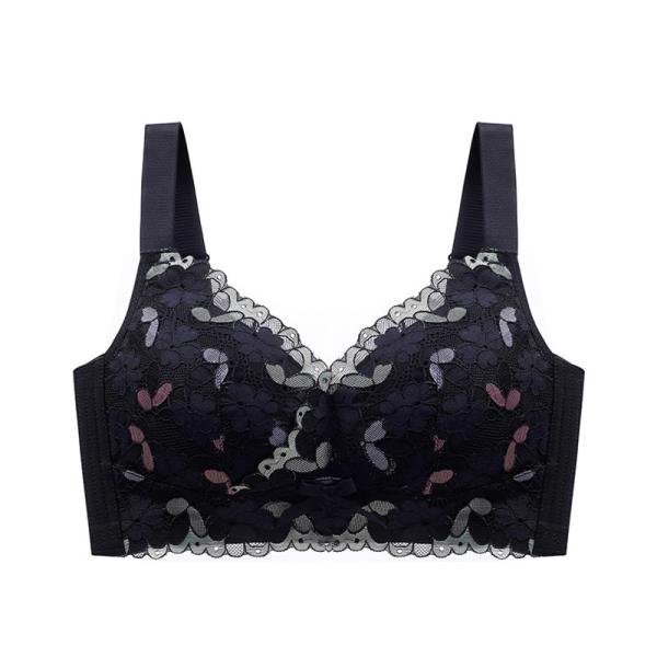 ☆ ブラック ☆ 38/85BCD ☆ ブラジャー フラワーレース mmsbrk731a ブラジャー...