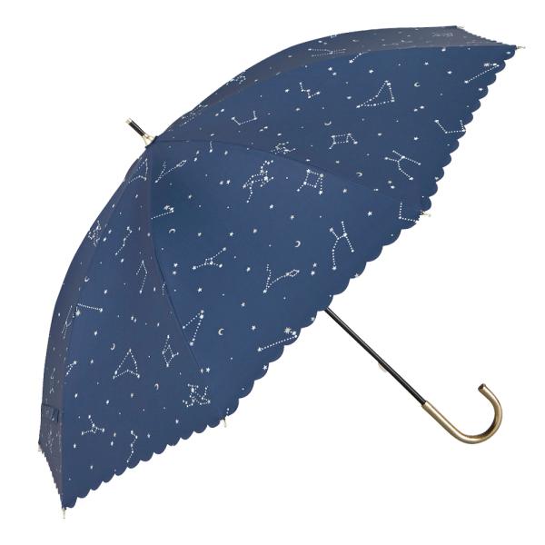 ☆ 19360.スターサインNV 日傘 晴雨兼用 通販 完全遮光 50cm uv カット 長傘 傘 ...