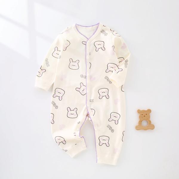 ☆ ウサギ ☆ 90cm ☆ ロンパース 長袖 ベビー ベビー ロンパース 長袖 ボディスーツ カバ...