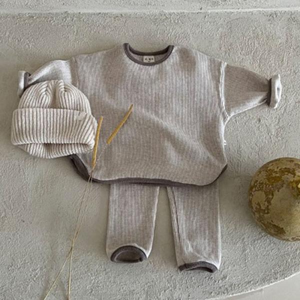 ☆ グレー ☆ 80cm ☆ セットアップ キッズ セットアップ キッズ 長袖トップス パンツ ズボ...