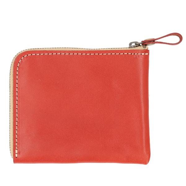 ☆ RED ☆ Native Creation L字ファスナー薄型財布 ミニ財布 レディース 日本製...