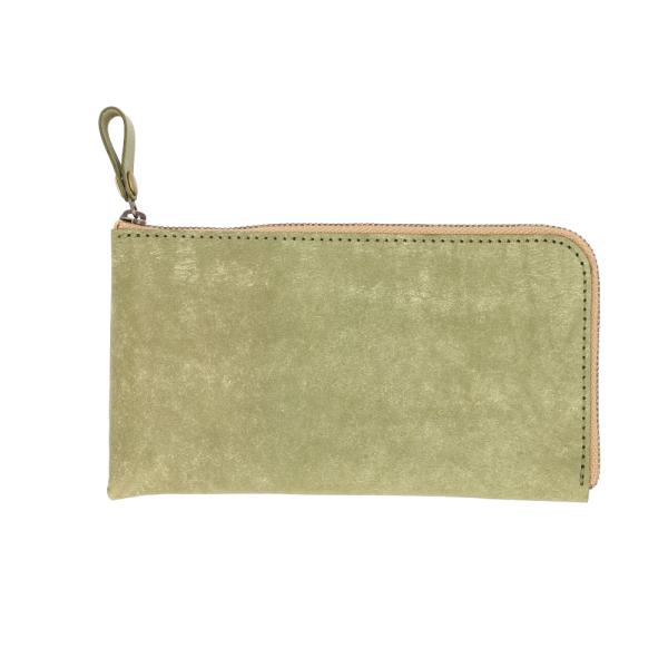 ☆ LIGHTGREEN ☆ Native Creation L字ファスナー薄型長財布 長財布 レデ...