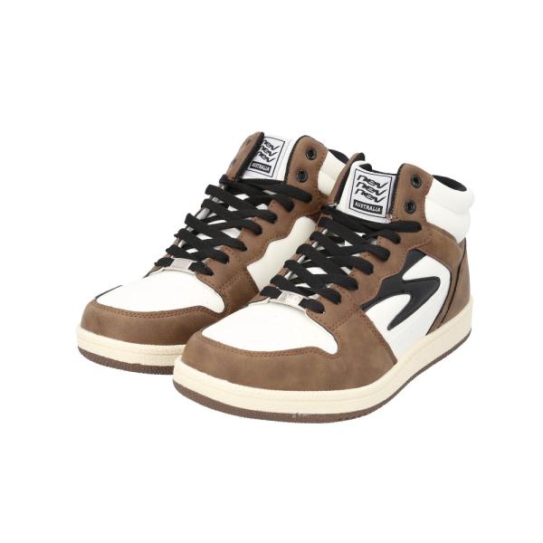 ☆ WHITE/BROWN ☆ 26cm ☆ nev surf ハイカットスニーカー 686 786...