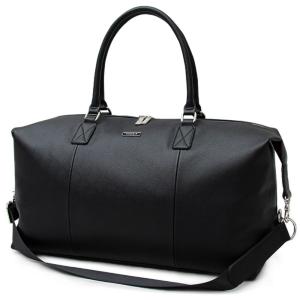 ☆ BLACK ☆ REGiSTA Saffiano Boston Bag ボストンバッグ メンズ ブランド 大容量 旅行 帰省 1泊 2泊 3泊 A3 ビジネス 2way ショルダー｜lucky13