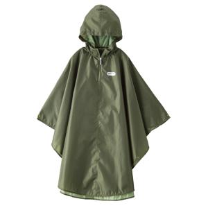 ☆ カーキ ☆ 150 レインコート キッズ 子供 子供用 カッパ 合羽 定番 かっぱ レインウェア 雨具 コンパクト 撥水加工 通学 自転車 ポンチ