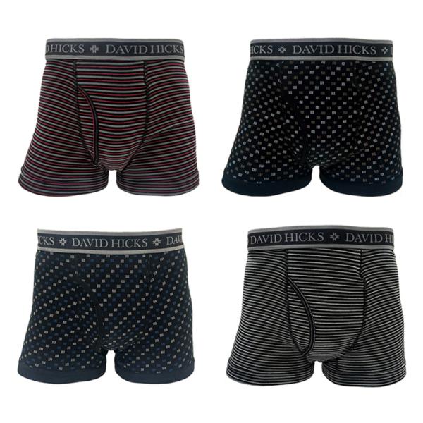 ☆ アソートA(099) ☆ 4Lサイズ ☆ 【DAVID HICKS】染みないボクサーブリーフ　4...