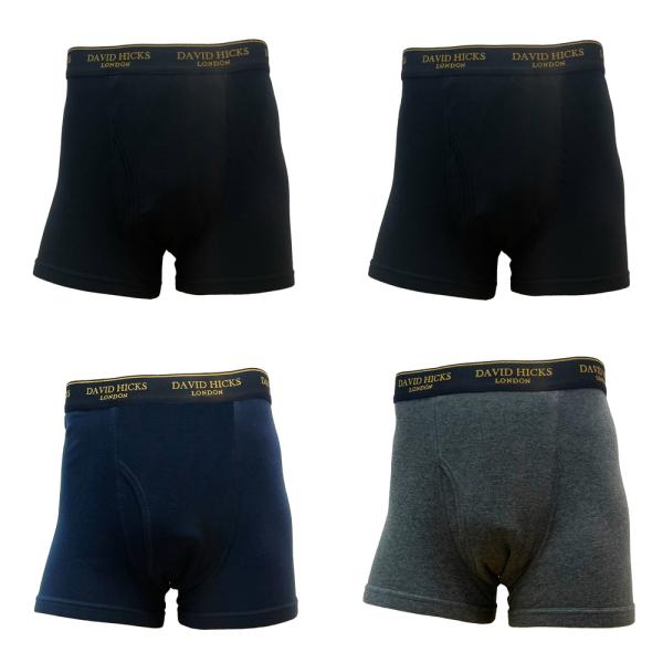 ☆ アソートC(099) ☆ Lサイズ ☆ 【DAVID HICKS】染みないボクサーブリーフ　4枚...