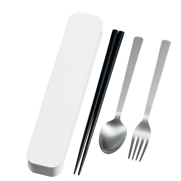 ☆ ホワイト ☆ 大人のカトラリー 大人のカトラリーセット 箸箱セット 箸 スプーン フォーク カト...