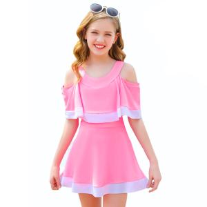 ☆ ピンク ☆ XL(125-135cm) ☆ 女の子 水着 ワンピース ワンピース水着 子供 水着 スイムウェア かわいい 可愛い インナーパンツ