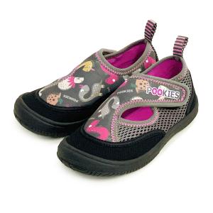 ☆ Gray/Pink ☆ 20ｃｍ ☆ POOKIES pka120 water shoes kids マリンシューズ キッズ ウォーターシューズ 水陸両用｜lucky13