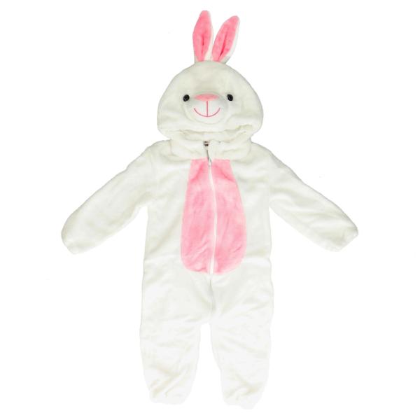 ☆ ホワイトウサギ ☆ 80cm ☆ 動物着ぐるみ pkc3p014 着ぐるみ キッズ ロンパース ...