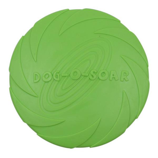 ★ グリーン ★ Sサイズ フリスビー 犬 通販 ペット ディスク 柔らかい 投げる玩具 トレーニン...