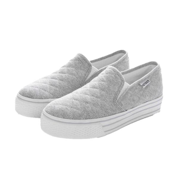 ☆ グレー ☆ 40(25cm) ☆ シューズ レディース pmy08041 スリッポン 厚底 レデ...