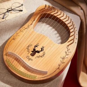 竪琴ハープ 19弦木製 ライアーハープ ハープセット Lyre Harp
